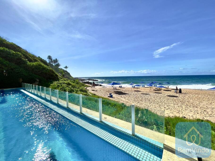 Apartamento Completo Com Vista Mar E Pe Na Areia Salvador Ngoại thất bức ảnh