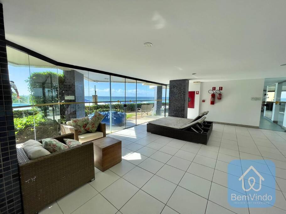 Apartamento Completo Com Vista Mar E Pe Na Areia Salvador Ngoại thất bức ảnh