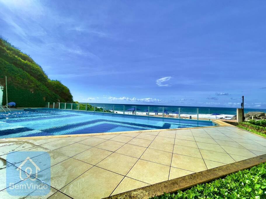 Apartamento Completo Com Vista Mar E Pe Na Areia Salvador Ngoại thất bức ảnh