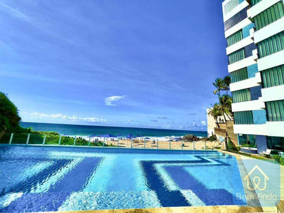 Apartamento Completo Com Vista Mar E Pe Na Areia Salvador Ngoại thất bức ảnh