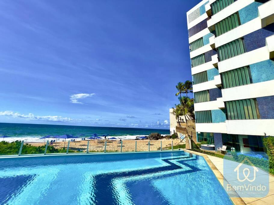 Apartamento Completo Com Vista Mar E Pe Na Areia Salvador Ngoại thất bức ảnh